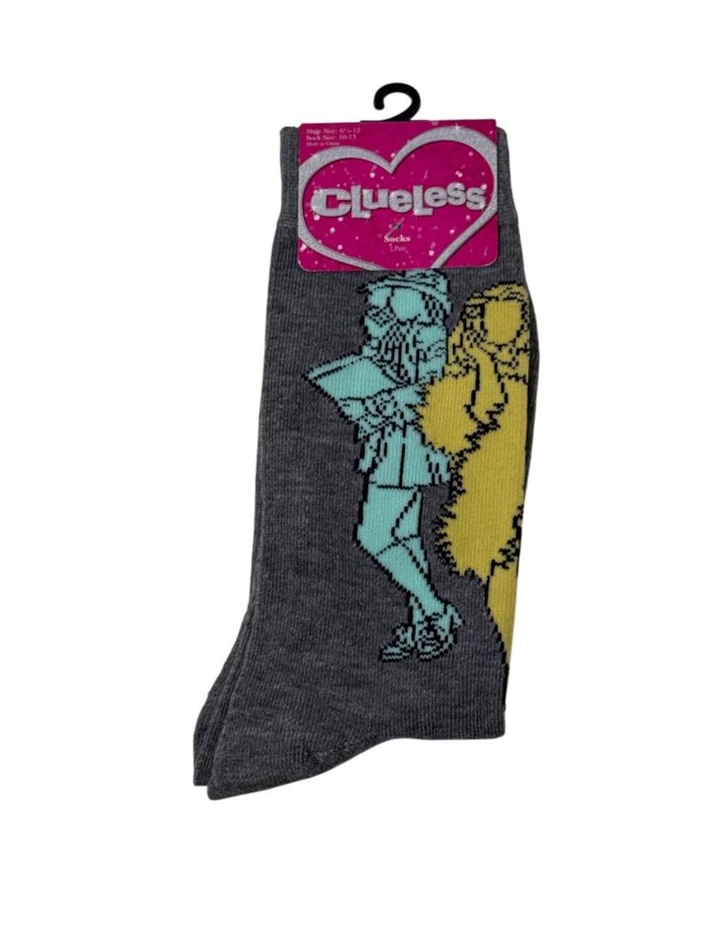 Clueless Movie Crew Socks Cher Dionne NWT